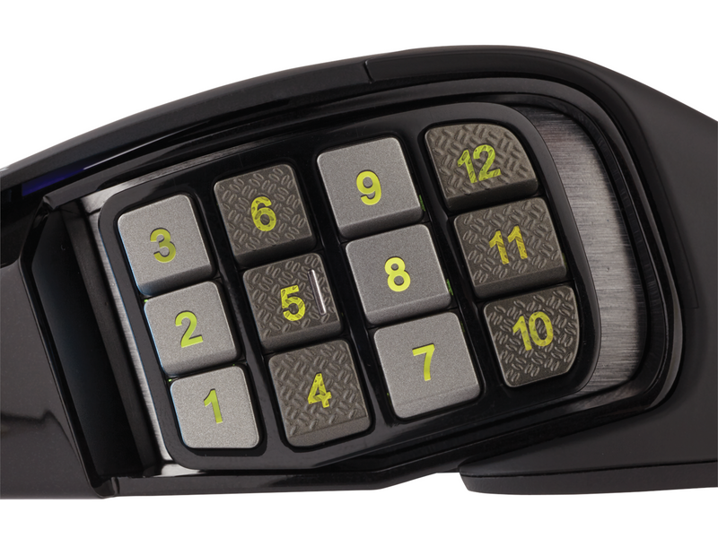 Corsair SCIMITAR RGB ELITE MMO - Black - Gaming Maus (Schwarz mit RGB)