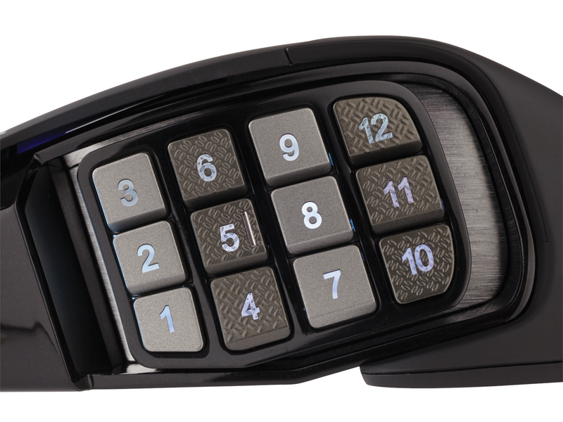 Corsair SCIMITAR RGB ELITE MMO - Black - Gaming Maus (Schwarz mit RGB)