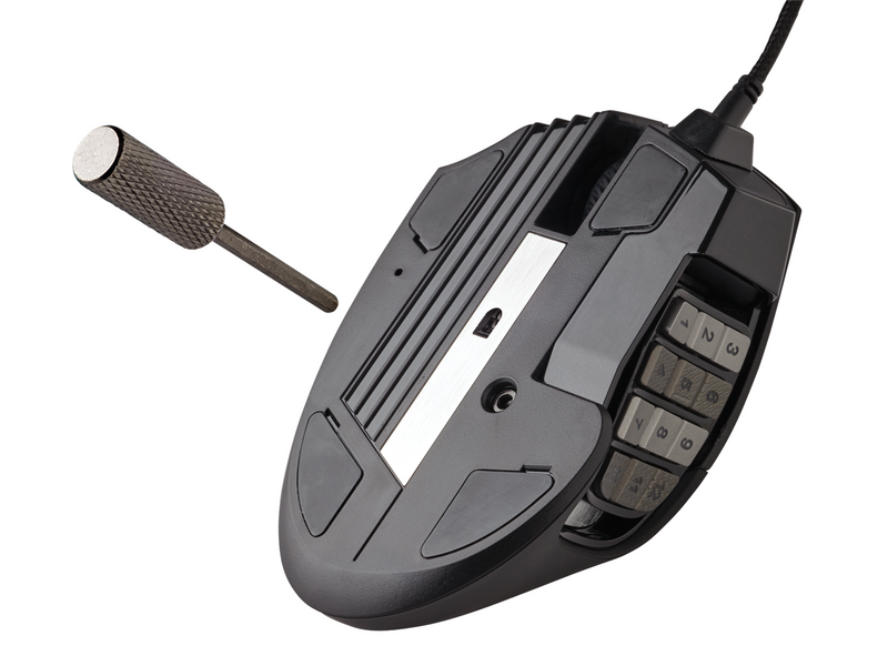 Corsair SCIMITAR RGB ELITE MMO - Black - Gaming Maus (Schwarz mit RGB)