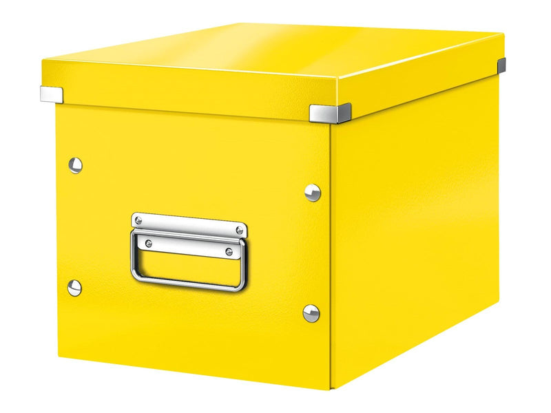 Leitz  Click & Store WOW Aufbewahrungs- und Transportbox Cube Mittel Gelb