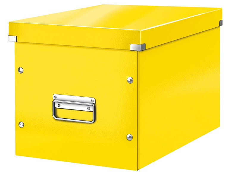 Leitz  Click & Store WOW Aufbewahrungs- und Transportbox Cube Groß Gelb