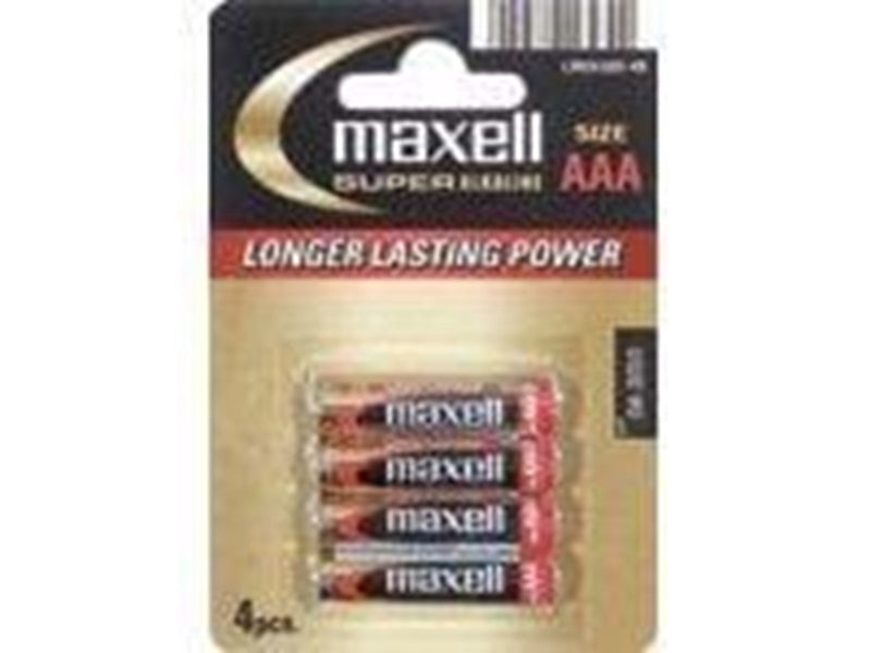 Maxell Batterie - Alkaline AAA XL- 4 Pack
