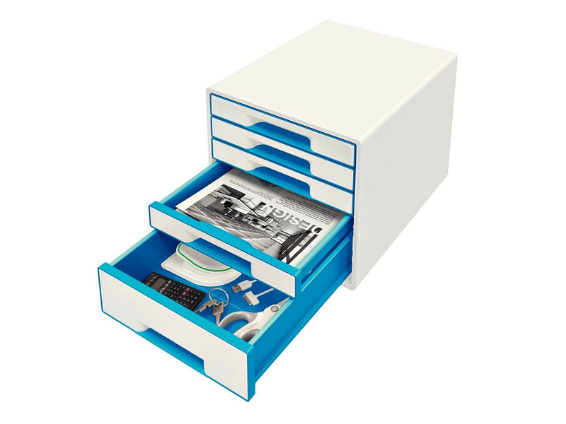 Leitz  WOW CUBE Schubladenbox Blau