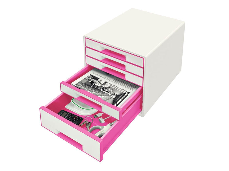 Leitz  WOW CUBE Schubladenbox Pink
