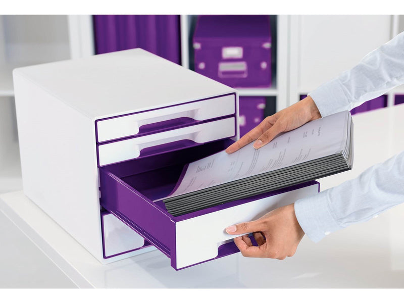 Leitz  WOW CUBE Schubladenbox Violett