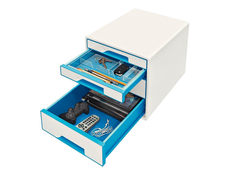 Leitz  WOW CUBE Schubladenbox Blau