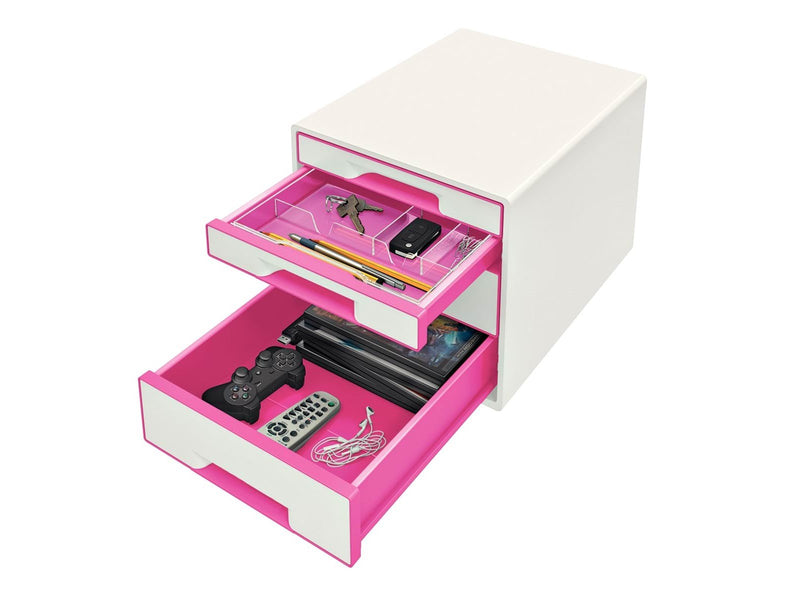 Leitz  WOW CUBE Schubladenbox Pink
