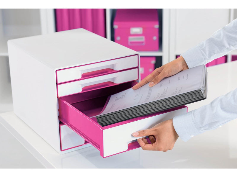 Leitz  WOW CUBE Schubladenbox Pink
