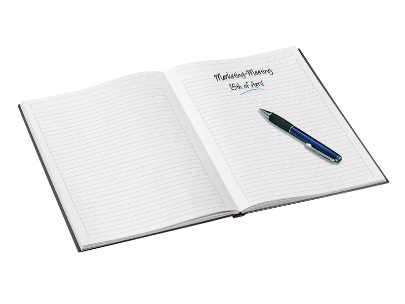 Leitz  WOW Notizbuch A5 liniert mit festem Einband Schwarz