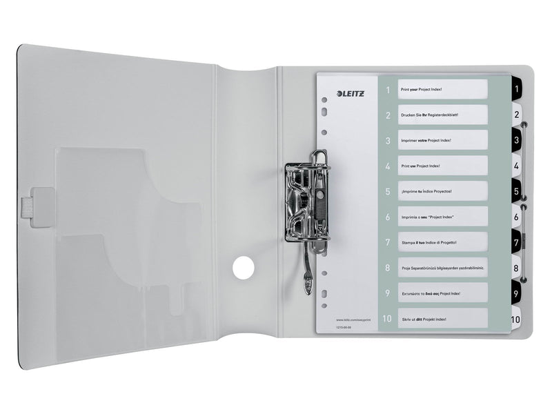 Leitz WOW PC-beschriftbares Register, PP, extrabreit