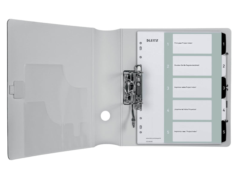Leitz WOW PC-beschriftbares Register, PP, extrabreit
