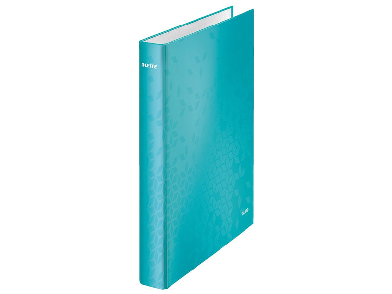 Leitz Ringbinder  WOW Laminated A4+ 4DR/25mm Ice blue