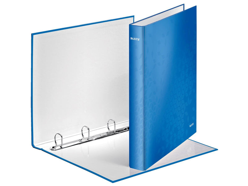 Leitz Ringbinder  WOW Laminated A4+ 4DR/25mm Blue