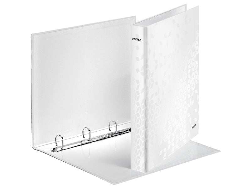Leitz Ringbinder  WOW Laminated A4+ 4DR/25mm White