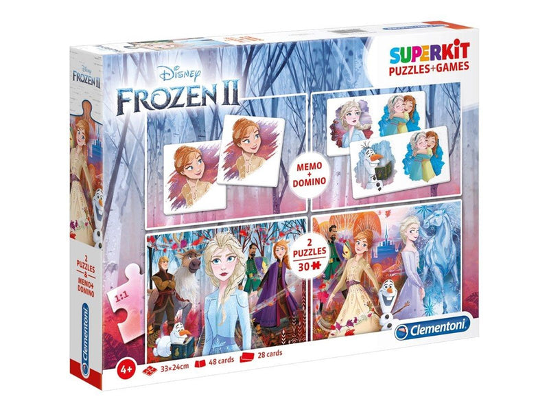Clementoni Superkit Frozen 2 (2x30+Memo+Domino) Boden