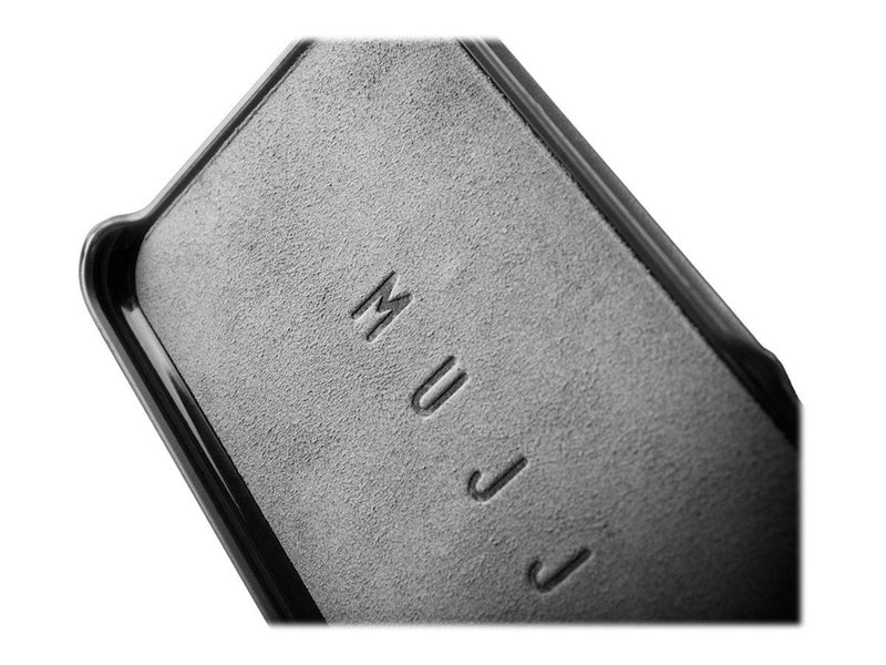 Mujjo Leather Wallet Case 80° - back cover for mobile phone