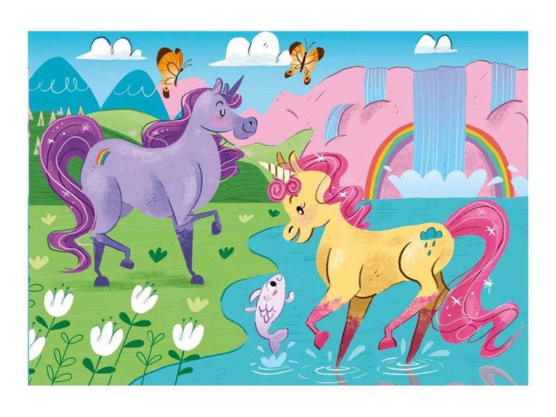 Clementoni 2x20 pcs. Puzzles Kids SuperColors Unicorn Boden