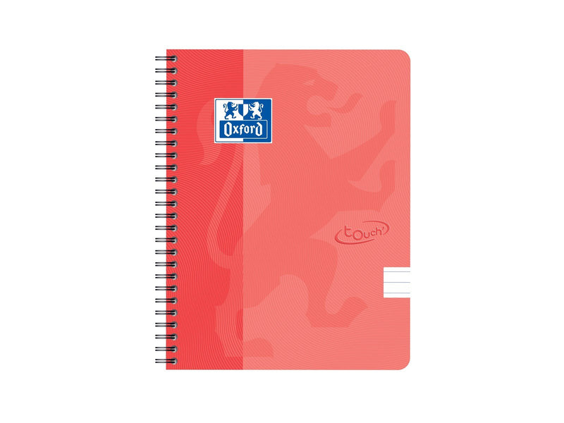Oxford Touch Notebook A5 ruled 7 mm soft touch cover twin-wire 180 pages