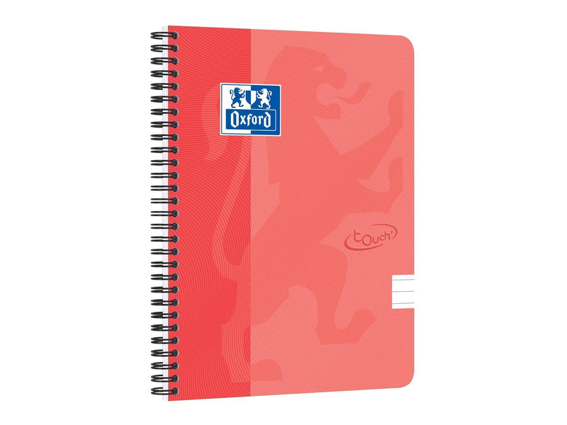Oxford Touch Notebook A5 ruled 7 mm soft touch cover twin-wire 180 pages