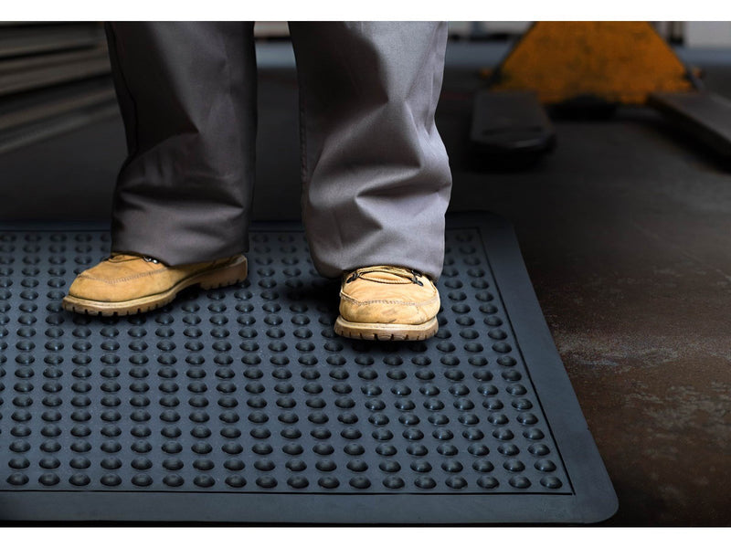 Floortex Doortex Ergonomic anti-fatigue standing mat 61x91 cm black rubber