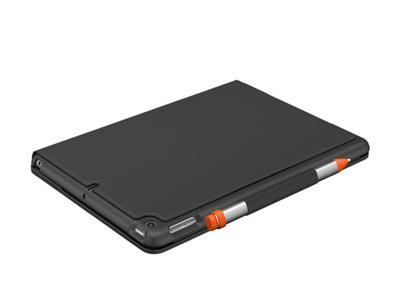 Logitech Slim Folio iPad 10.2" (7th gen) - UK - Tastatur & Folio-Set - Englisch - UK - Grau
