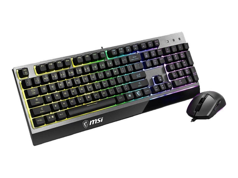 MSI Vigor GK30 combo - keyboard and mouse set - US - Tastatur & Maus Set - Englisch - US - Schwarz