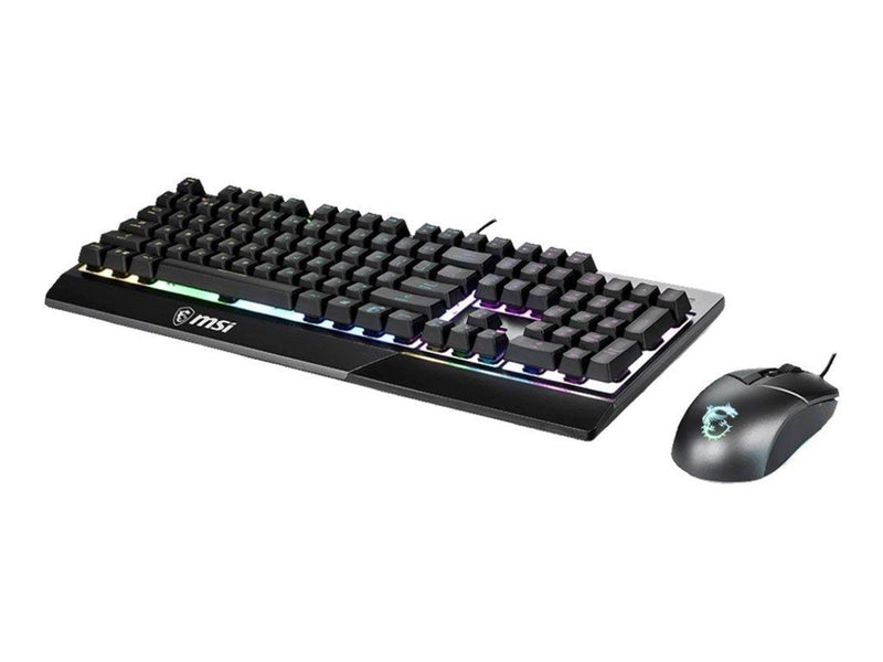MSI Vigor GK30 combo - keyboard and mouse set - US - Tastatur & Maus Set - Englisch - US - Schwarz