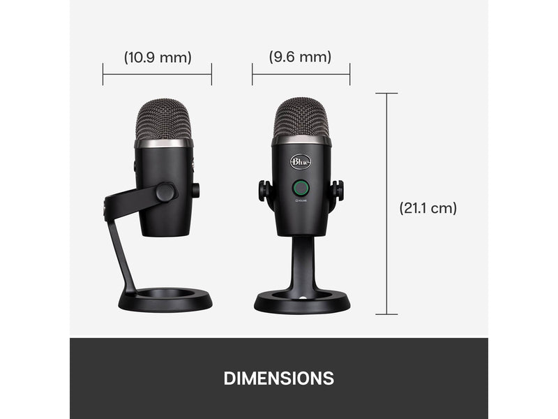 Logitech Yeti Nano USB Microphone for Mac and PC - Black