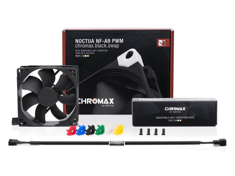 Noctua NF-A9 PWM chromax.black.swap - Gehäuselüfter - 92mm - Schwarz - 23 dBA