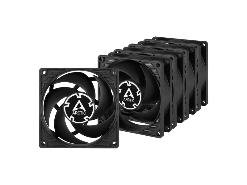 Arctic P8 PWM PST - 5-pack value pack - Gehäuselüfter - 80mm - Schwarz - 23 dBA