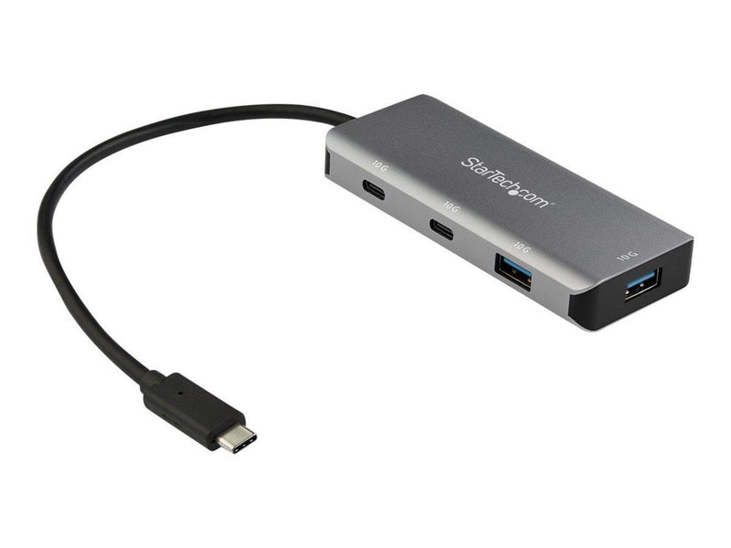 StarTech.com 4 -Port USB-C Hub (10Gbps) with 2x USB-A & 2x USB-C - hub - 4 ports USB-Hubs - 4 - Grau