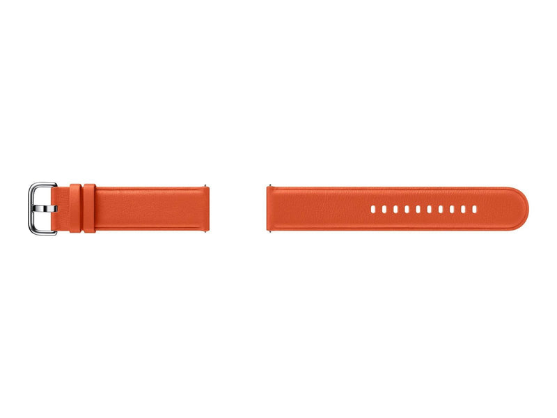 Samsung Galaxy Watch Active2 - Leather Strap - Orange