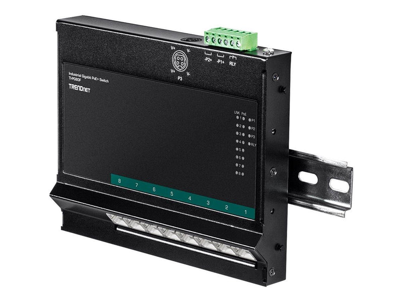 TRENDnet TI-PG80F - Industrial - switch - 8 ports - unmanaged