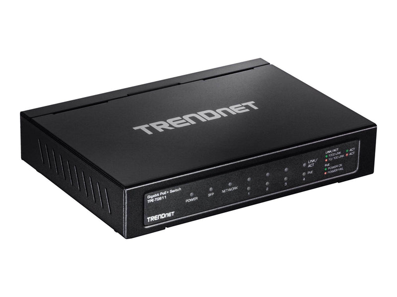 TRENDnet TPE TG611 6-Port Gigabit PoE+ Switch