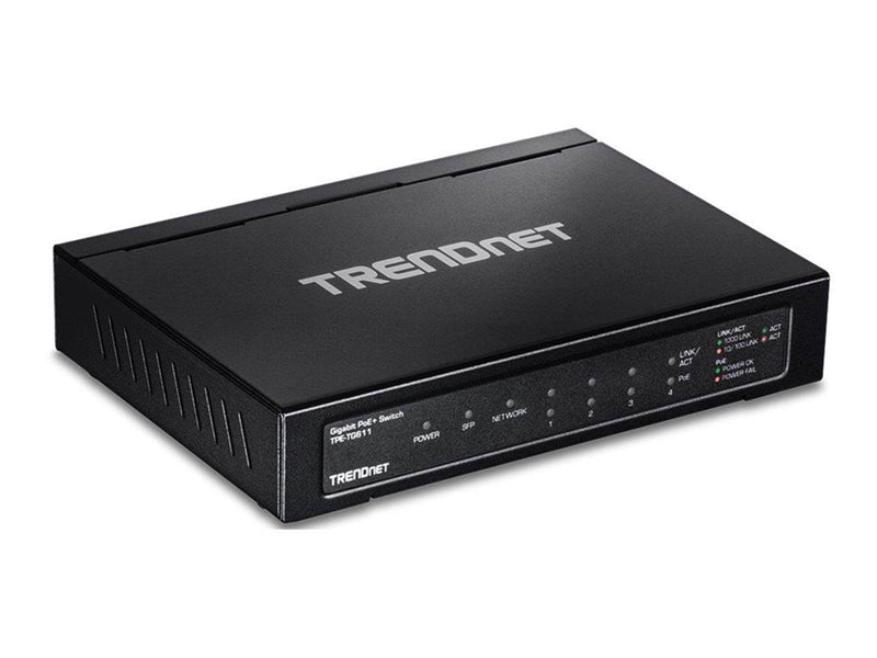 TRENDnet TPE TG611 6-Port Gigabit PoE+ Switch