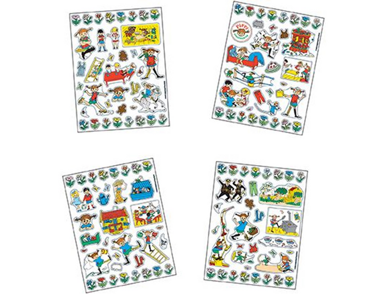 Barbo Toys - Pippi Longstocking Stickers Villa Villekulla with 140 Stickers - Aufkleber