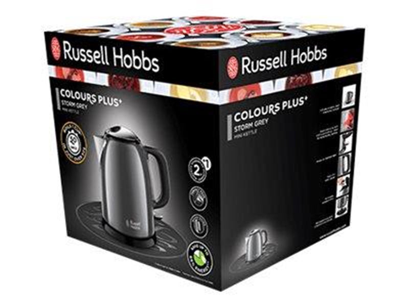 Russell Hobbs Wasserkocher - Colours Plus Mini Kettle Grey 24993-70 - Grau - 2400 W