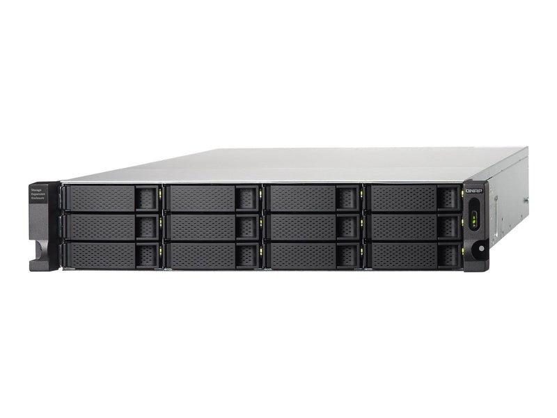 QNAP TL-R1200C-RP (USB) 12-Bay 2U Rackmount USB 3.2 Gen2 Type-C high-capacity JBOD storage enclosure with redundant power