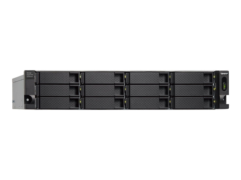 QNAP TL-R1200C-RP (USB) 12-Bay 2U Rackmount USB 3.2 Gen2 Type-C high-capacity JBOD storage enclosure with redundant power