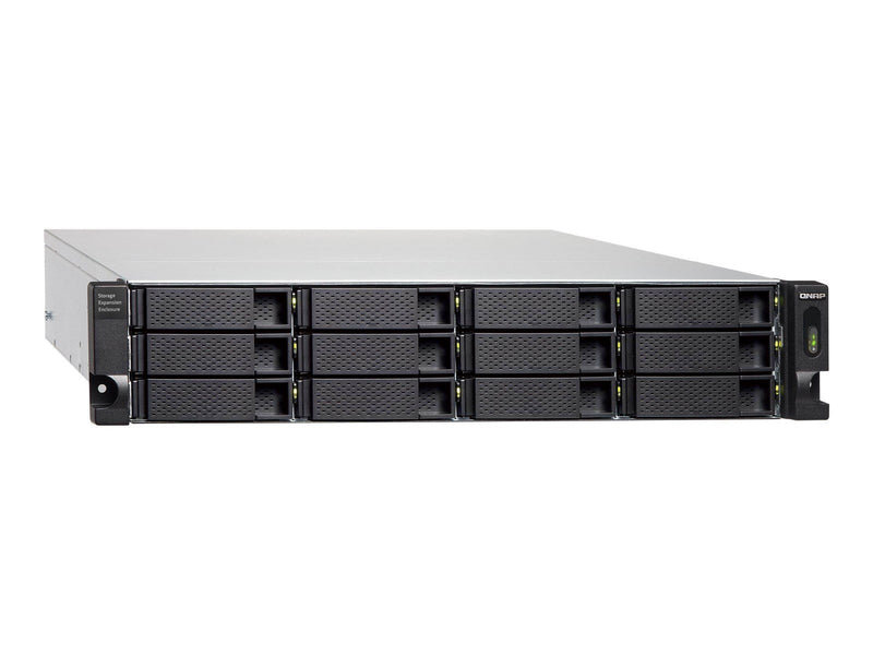 QNAP TL-R1200C-RP (USB) 12-Bay 2U Rackmount USB 3.2 Gen2 Type-C high-capacity JBOD storage enclosure with redundant power