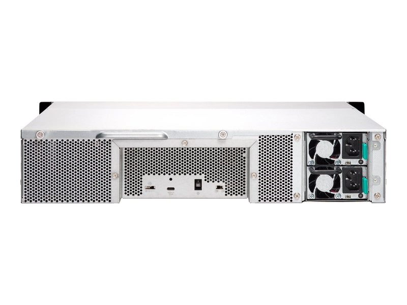 QNAP TL-R1200C-RP (USB) 12-Bay 2U Rackmount USB 3.2 Gen2 Type-C high-capacity JBOD storage enclosure with redundant power