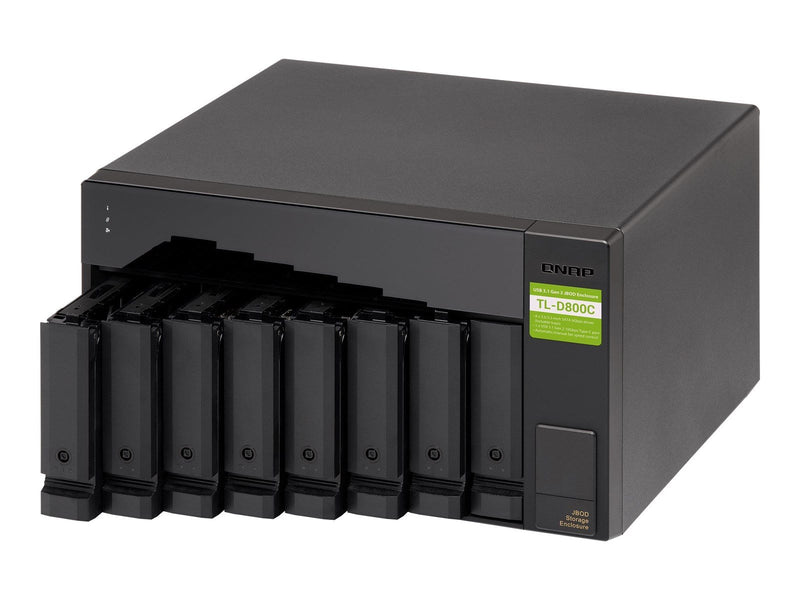 QNAP TL-D800C 8-Bay USB 3.2 Gen2 Type-C high-capacity JBOD Storage Enclosure