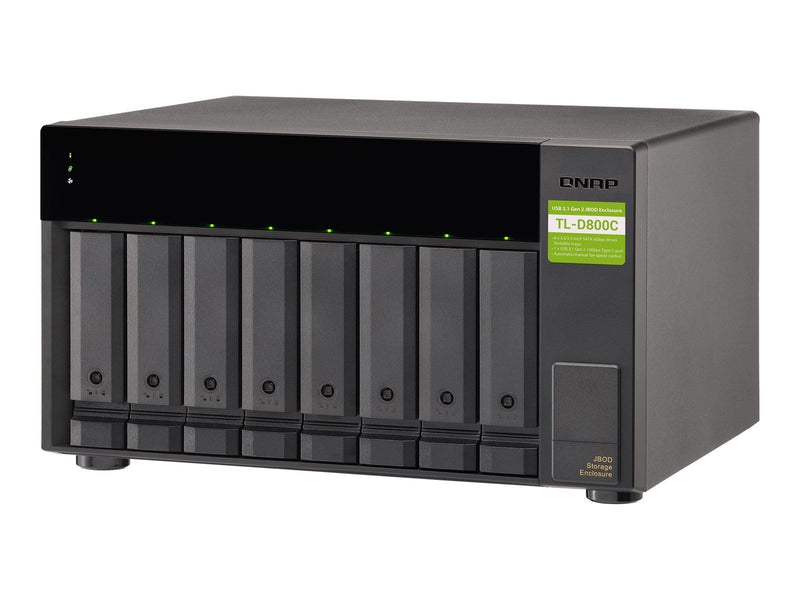 QNAP TL-D800C 8-Bay USB 3.2 Gen2 Type-C high-capacity JBOD Storage Enclosure