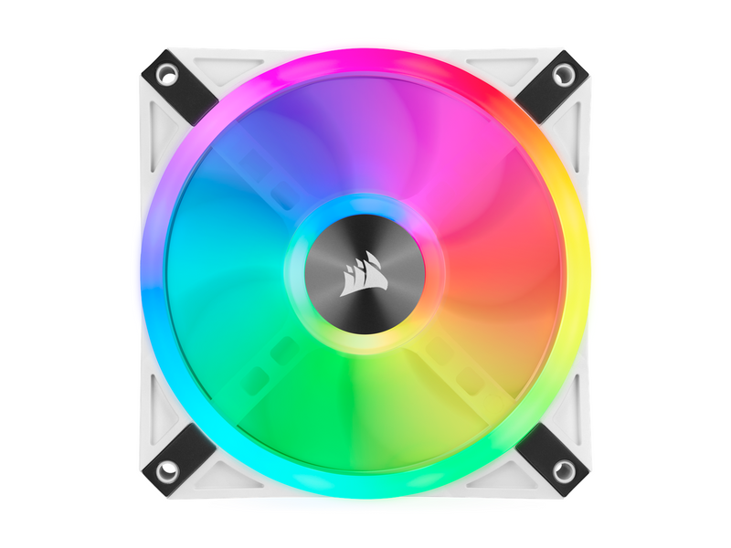 Corsair iCUE QL120 RGB - White - Gehäuselüfter - 120mm - Weiß mit RGB-Beleuchtung - 26 dBA