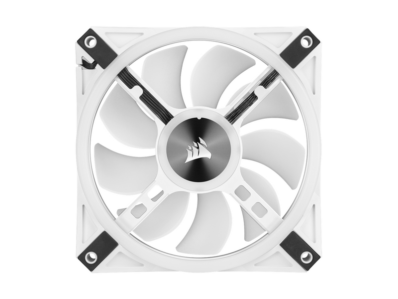 Corsair iCUE QL120 RGB - White - Gehäuselüfter - 120mm - Weiß mit RGB-Beleuchtung - 26 dBA