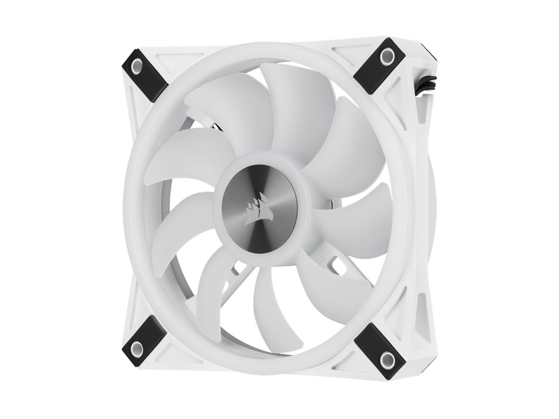 Corsair iCUE QL120 RGB - White - Gehäuselüfter - 120mm - Weiß mit RGB-Beleuchtung - 26 dBA