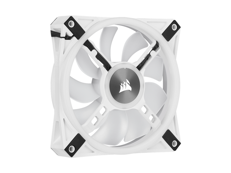 Corsair iCUE QL120 RGB - White - Gehäuselüfter - 120mm - Weiß mit RGB-Beleuchtung - 26 dBA