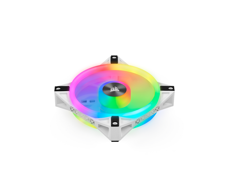 Corsair iCUE QL120 RGB - White - Gehäuselüfter - 120mm - Weiß mit RGB-Beleuchtung - 26 dBA