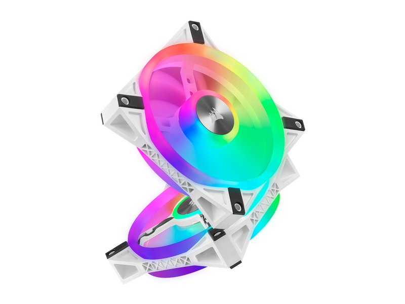 Corsair iCUE QL120 RGB - White - Gehäuselüfter - 120mm - Weiß mit RGB-Beleuchtung - 26 dBA