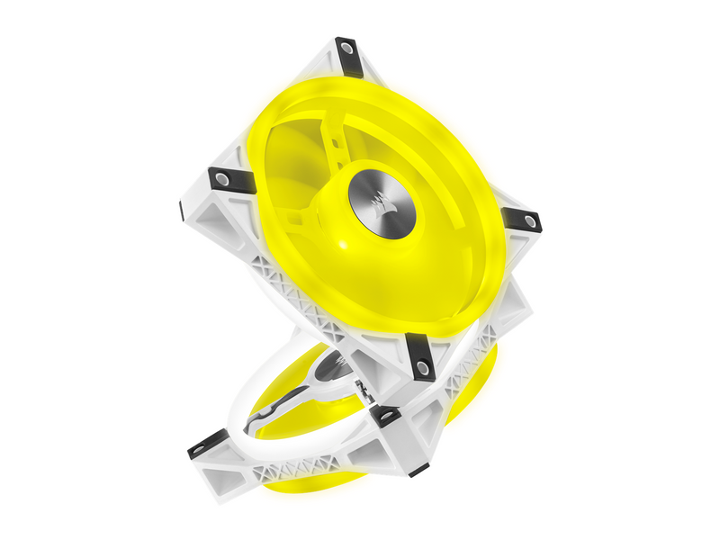 Corsair iCUE QL120 RGB - White - Gehäuselüfter - 120mm - Weiß mit RGB-Beleuchtung - 26 dBA